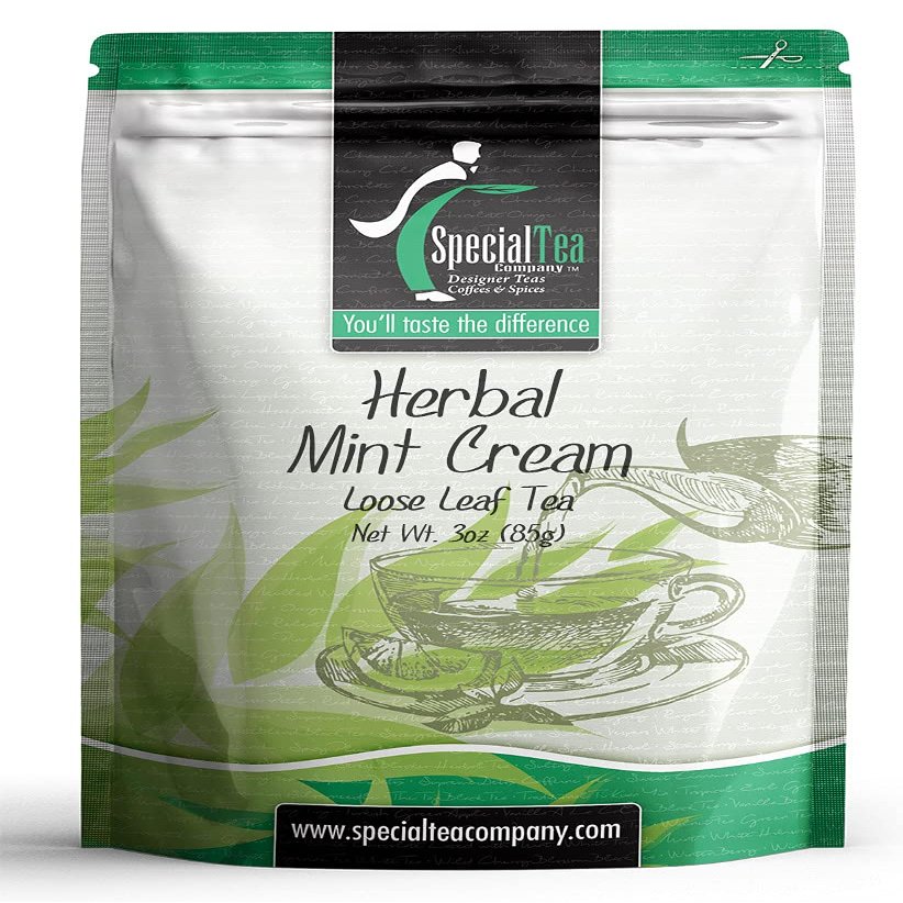 SpecialTea Company Herbal Mint Cream Herbal Tea - 3 oz. Loose Leaf