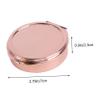 3pcs Portable Round Metal Organizers with Mirror Medicine Dispenser Storage Cases Travel-Friendly Design Moisture-Resistant Go Use view 2