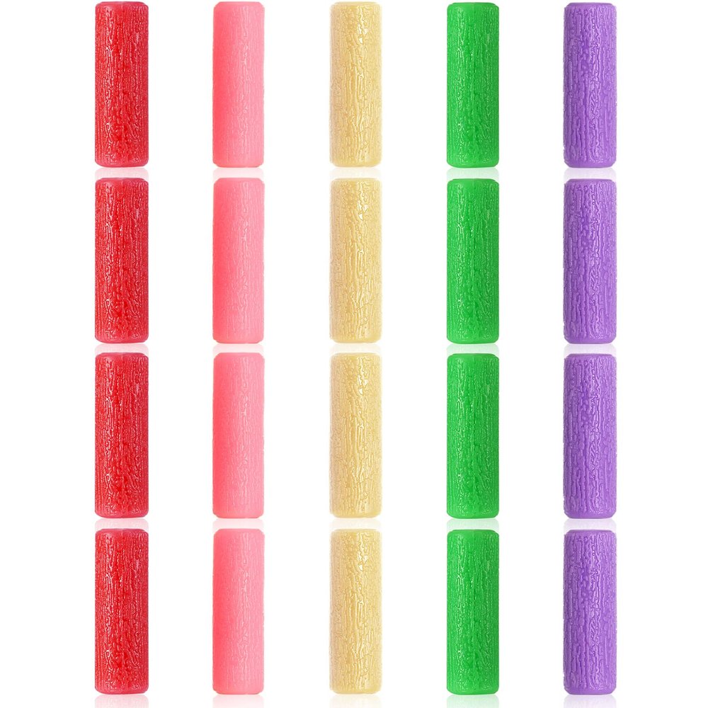 20 Pieces Aligner Tray Seaters for Aligner Trays Chompers Orthodontic Trays(Light Pink, Red, Green, Lavender, Light Yellow)