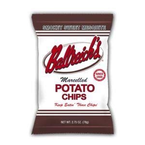 Ballreich Snack Food Company Marcelled Potato Chips (Smokey Sweet Mesquite), 2.75oz (Pack of 12)