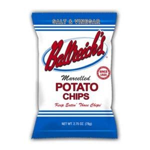 Ballreich Snack Food Company Marcelled Potato Chips (Salt & Vinegar), 2.75oz (Pack of 12)