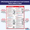 Safety Magnets by ZOCO  CPR & Choking Fridge Magnet (10-Pack)  First Aid Instructions for Infants, Children, & Adults  Heimlich Maneuver Laminated Card 8.5" x 11" view 2