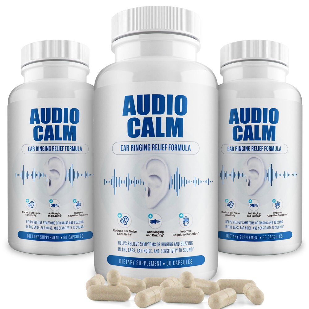BACTICURE Audio Calm - Tinnitus Relief Supplement | Natural Stop Tinnitus Solution - Relieves Ear Ringing, Buzzing, Clicking | 60 Capsules (3)