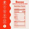 Banza Gluten-Free Chickpea Rice, Garlic & Olive Oil Rice 11g Protein | Lower Carb | High Fiber | High Protein | Plant Based Rice | 7oz view 2