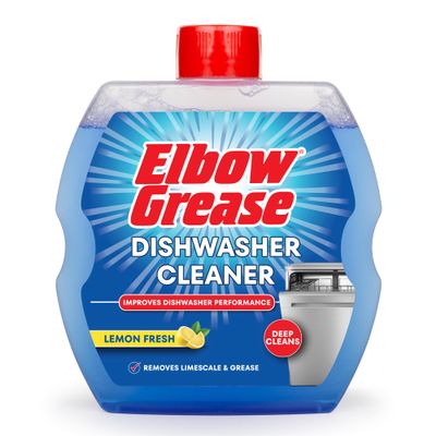 Elbow Grease Dishwasher Cleaner | Improves Dishwasher Performance - Deep Cleans | Removes Limescale & Grease (Lemon Fresh, 250ml)