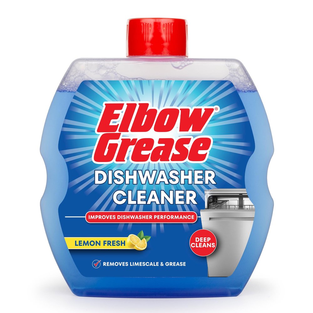 Elbow Grease Dishwasher Cleaner | Improves Dishwasher Performance - Deep Cleans | Removes Limescale & Grease (Lemon Fresh, 250ml)