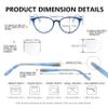 100 CLASSIC 4-Pack Reading Glasses Ladies Cat Eye Spring Hinges Readers Colorful Floral Design Temple Arms Fashion Eyeglasses for Women (2.00+) view 2