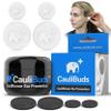 CauliBuds Cauliflower Ear Magnet - Premium Silicone Ear Magnets Cauliflower Ear - Pressure Earrings Magnetic Ears - Treatment in BJJ, Wrestling, MMA, & Rugby - Cauliflower Ear Draining Kit (White) view 1