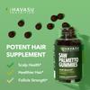 Saw Palmetto for Men Gummies - DHT Blocker Supplement for Hair Health and Male Patterned Balding - 60 Count - Supports Scalp and Prostate Wellness - Raspberry Flavor - Vegan, Non-GMO, 1 Month Supply view 3