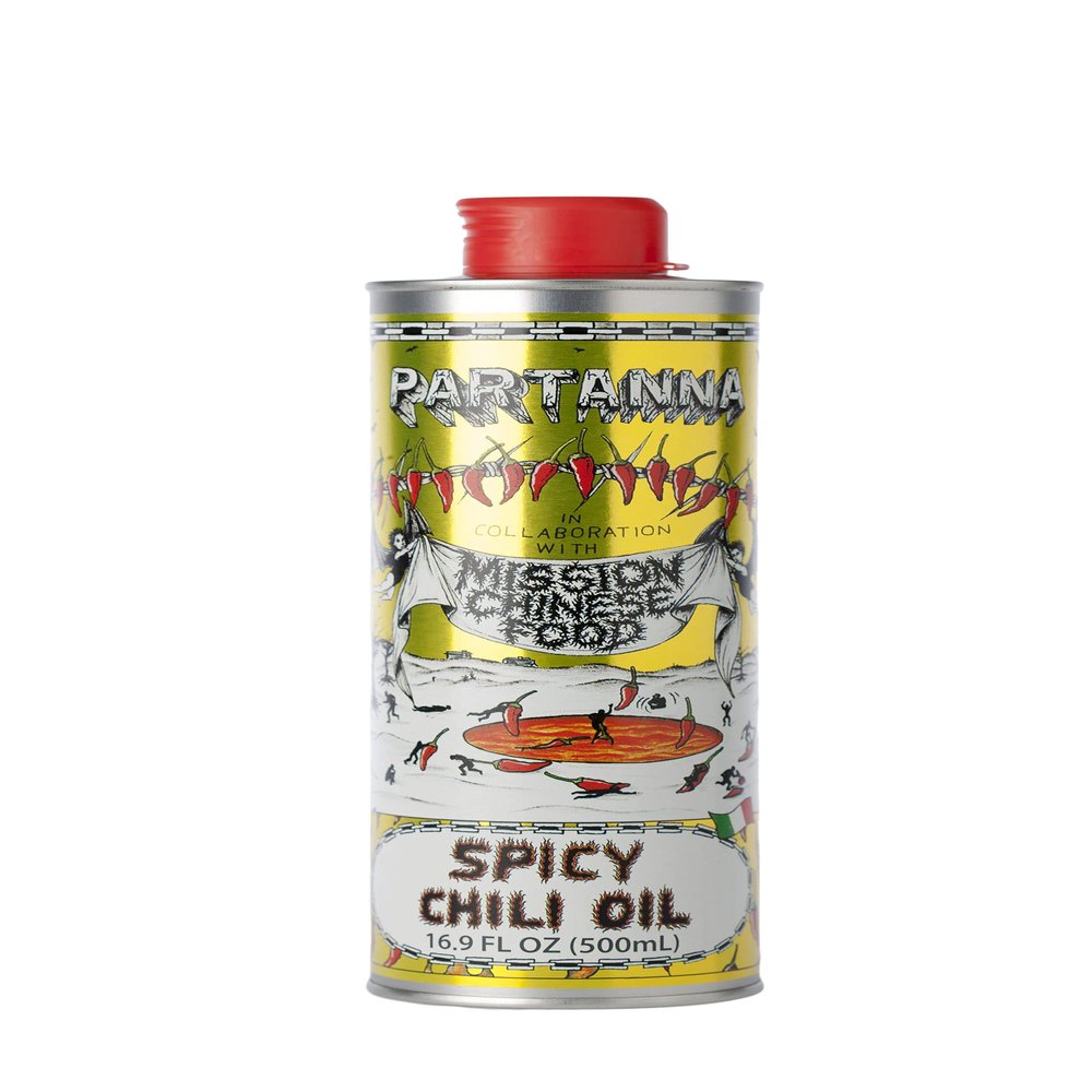 Partanna Mission Spicy Pepper Olive Oil - Premium Extra Virgin Olive Oil Infused with Spicy Red Pepper, Chef-Inspired Flavor-Polphenol Rich - Cold Pressed - 16.9 fl oz (500 ml)