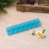 2pcs Travel Medication Weekly Case Holder Container Blue Pill Organizer 7 Day Organizer Travel Medicine Kit Daily Pill Organizer Splitter Portable view 2