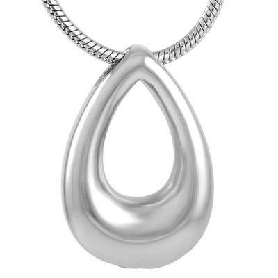 OIJH Rose Gold Stainless Steel Teardrop Cremation Necklace for Ashes Small -1_