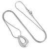OIJH Rose Gold Stainless Steel Teardrop Cremation Necklace for Ashes Small -1_ view 4
