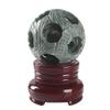 00 BEINUANCRYSTAL 1pc Natural Carving Transfer Xiuyan Jade Hollow Crystal Balls Spheres for Healing view 1