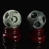 00 BEINUANCRYSTAL 1pc Natural Carving Transfer Xiuyan Jade Hollow Crystal Balls Spheres for Healing view 2
