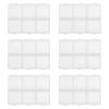 6 Pcs Packing Box Pill Splitters Earring Storage Organizer Travel Pill Organizers Earphone Cord Boxes Small Pp view 1