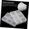 6 Pcs Packing Box Pill Splitters Earring Storage Organizer Travel Pill Organizers Earphone Cord Boxes Small Pp view 3