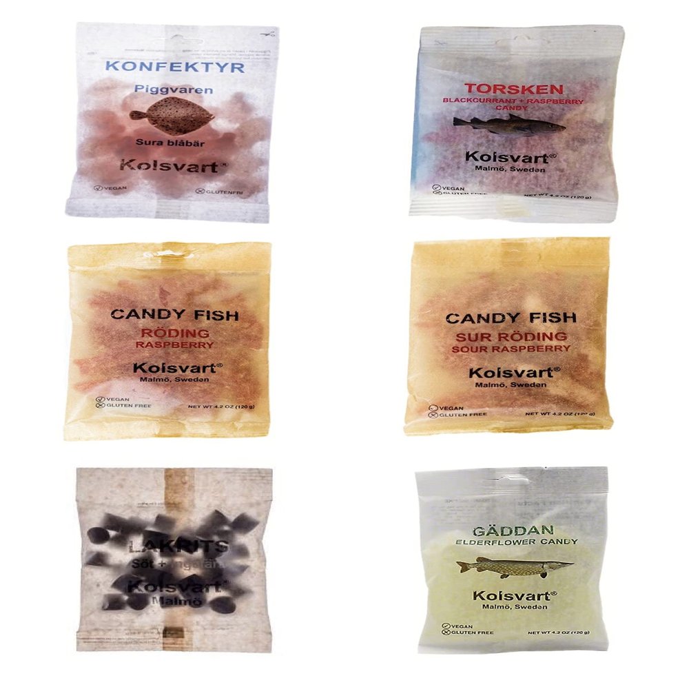 NineLife Basics Kolsvart Candy Variety (6 pack)