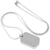 OIJH Stainless Steel Blank Dog Tag Style Cremation Ashes Urn Pendant Hold Funeral Ashes Cremation Jewelry-Rose_Gold_ view 3
