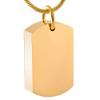OIJH Stainless Steel Blank Dog Tag Style Cremation Ashes Urn Pendant Hold Funeral Ashes Cremation Jewelry-Rose_Gold_ view 4