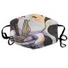 Ramen Classic Face Mask Scarf with Adjustable Ear Loops Mouth Shield for Men Women One Size White view 1