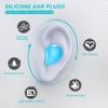 2021 New Version Ear Plugs, for Sleeping Noise Canceling,8 Pairs Waterproof Reusable Silicone Noise Cancelling Ear Plugs for Swimming, Snoring, Working, 32dB Highest NRR view 3