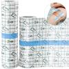 Nuanchu 2 Rolls Transparent Stretch Adhesive Bandage Waterproof Tattoo Bandage Round Transparent Film Dressing Clear Adhesive Dressing Tape for Shower Tattoos(6 Inch, 8 Inch Wide) view 1