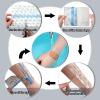 Nuanchu 2 Rolls Transparent Stretch Adhesive Bandage Waterproof Tattoo Bandage Round Transparent Film Dressing Clear Adhesive Dressing Tape for Shower Tattoos(6 Inch, 8 Inch Wide) view 3