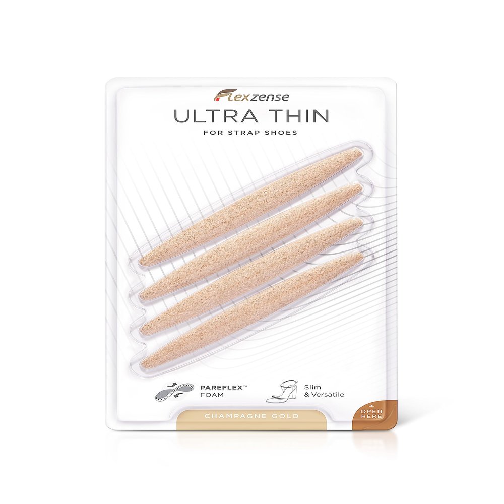 FLEXZENSE Ultra Thin | Protect Against Any Irritable Seams, and Straps | 4 Pieces (Champagne Gold)