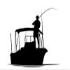 1/2 Sheet - Sport Fishing Birthday - D24697 - 2D Edible Cake Cupcake Party Topper view 1
