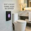 Feminine Hygiene Disposal Bag Dispenser with Refill Bags  Sanitary Napkin & Tampon Disposal System for Restrooms, Midnight Black view 2