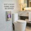 Feminine Hygiene Disposal Bag Dispenser with Refill Bags  Sanitary Napkin & Tampon Disposal System for Restrooms, Chrome view 2