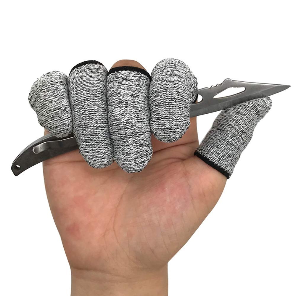 30 Pieces Cut Resistant Finger Cots Finger Sleeves Cut Protection Sleeves Thumb Finger Protectors Guards Reusable for Kitchen Work Sculpture