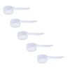 Plastic Measuring Scoop, (18 cc | 1.30 Tablespoon | 18 mL) Long Handle Spoons for Powders, Granules, Coffee, Pet Food, Baking Supplies, Protein and Other Dry Goods, BPA Free (Set of 5) view 1