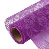 YUNSI Gift Wrap Paper 50cm*5 Yard Creative Rose Pattern Gift Wrapping Paper Roll Florist Supplies Flower Wrapping Mesh Lace (Color : Pink) view 2