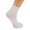 AWS/American Made Men's Cotton Diabetic Ankle Socks Loose Wide Seamless Toe Non Binding Top 3 Pairs (White, Shoe Size: 5-7) view 3