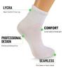 AWS/American Made Men's Cotton Diabetic Ankle Socks Loose Wide Seamless Toe Non Binding Top 3 Pairs (White, Shoe Size: 5-7) view 4