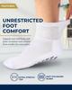 Pembrook Diabetic Ankle Socks for Men & Women with Grips | 6 Pairs Quarter Length Wide Non Binding Diabetic Socks for Men Non Slip | Edema, Neuropathy for Women & Men view 2