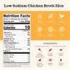 Low Sodium Chicken Broth - Pack of 4 - Organic Cooking Stock, Real Bones Not Powder, Protein, Keto, Paleo, GF, Whole 30 Diet Friendly, Natural Soup Base, 32 oz Liquid Cases view 2