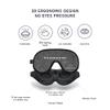 ASTRA VENA 3D Sleep Mask for Kids, Light Block Sleeping Blindfold Memory Foam Contoured Eye Mask for Sleep, Adjustable Strap Eye Cover and Travel Sleep Mask for Boys Girls, Grey view 2