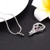 OIJH Little Petal Stainless Steel Cremation Necklace Memorial Ashes Urn Pendant for Pet/Human Funeral view 2
