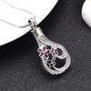 OIJH Little Petal Stainless Steel Cremation Necklace Memorial Ashes Urn Pendant for Pet/Human Funeral view 3