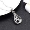 OIJH Little Petal Stainless Steel Cremation Necklace Memorial Ashes Urn Pendant for Pet/Human Funeral view 4
