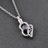 OIJH Crystal Heart Cremation Necklace Memorial Ashes Urn Pendant for Pet/Human Funeral Jewelry view 3