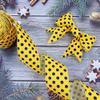 12 Yards Bumble Bee Ribbons Bee Wired Edge Ribbon Honeybee Decorative Ribbons for Wrapping Floral Hanging Ornaments Home Decoration view 3