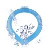 Neck Cooling Tube Reusable Ice Cooler Ring Instant Cooling Below 15C (59F) Portable Neck Wrap for Summer Outdoor & Indoor Use Heat Relief & Comfort (Blue) view 1