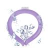 Neck Cooling Tube Reusable Ice Cooler Ring Instant Cooling Below 15C (59F) Portable Neck Wrap for Summer Outdoor & Indoor Use Heat Relief & Comfort (Purple) view 1