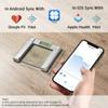 Vitafit 550lb Digital Bathroom Scale for Body Weight and BMI Via Smart APP, High Accuracy Assured by Weighing Professional Since 2001, 8mm Tempered Glass, Extra Large Blue Backlit LCD, Silver view 3