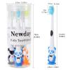 Newday Kids toothbrushes 6 Pack Set Soft Bristles with Suction Cup, Includes Travel Covers, Bear Panda toothbrushes for Kids Boys & Girls, Toddlers &Children Teeth view 2