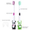 Newday Kids toothbrushes 6 Pack Set Soft Bristles with Suction Cup, Includes Travel Covers, Bear Panda toothbrushes for Kids Boys & Girls, Toddlers &Children Teeth view 3